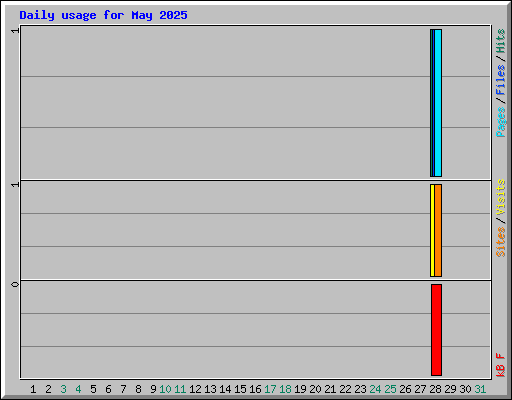 Daily usage for May 2025