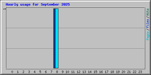 Hourly usage for September 2025